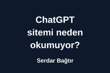 ChatGPT sitemi neden okumuyor
